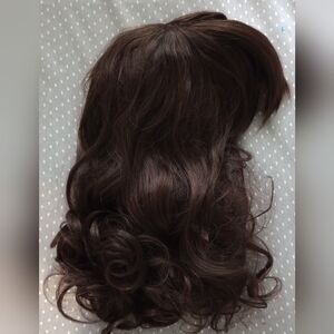 NWT Synthetic 14" Black/Brown Wig Curly Ends